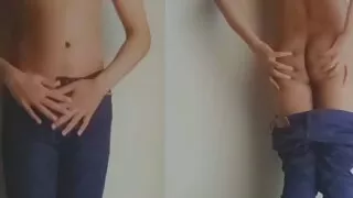 Khalistani Sex Boy zeigt seinem Kumpel den Arsch und nimmt seinen langen Schwanz