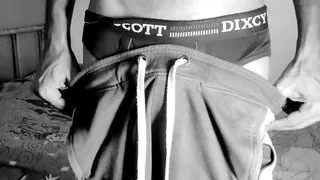 Huge dick with hot masterbating boy Black and white cock