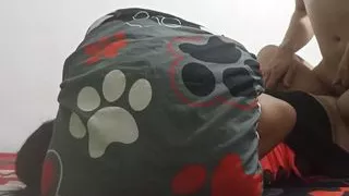 18 year old brunette big saggy tits from New York United States fucking her stepbrother's big dick