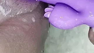 I take off my fever in the bathroom