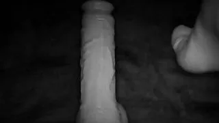 sissy sarah vintage dildo riding