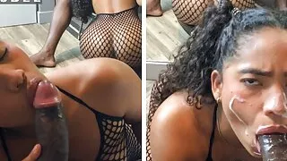 blowjob in the hotel room before leaving -amateur couple- Nysdel