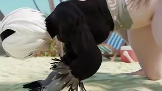 2B fucked in the ass Version 3