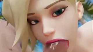 Mercy Close Up Blowjob