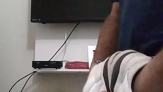 Play and cum in wife sneakers