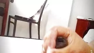 bbw stepmom sucks cock and gives a rich handjob