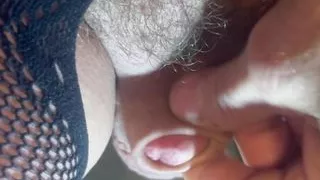 Winzig kleiner Mikroschwanz spielt mit