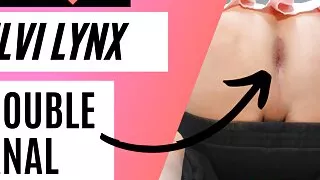 Hot Sissy Slut Elvi Lynx Double Anal Dildo Assfuck