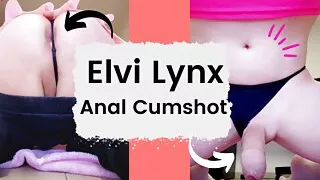 Sissy Elvi Lynx Anal Dildo und Riesiger Dildo Anal Cumshot