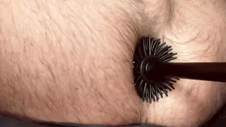 Eastern Hairy Hole Fucked By Toliet Brush