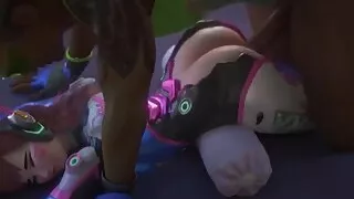 Overwatch 3D Porn : ( D.va get fuck by Lucio )