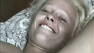 Released private video of naive blonde teen Radka filmed by  uncle enjoys and laughs while showing off
