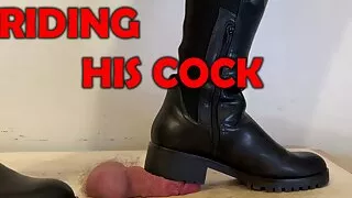 Riding Boots Cock Trample, Bootjob & Crush