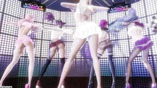 MMD Badkiz - Come Closer Sexy Kpop Dance Ahri Akali Seraphine Kaisa Evelynn League Of Legends KDA