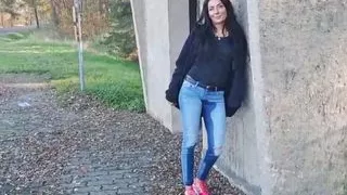 Peed in my jeans again, right at the bus stop.