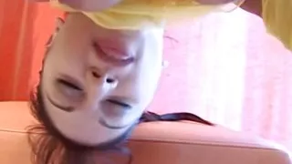 Awesome German teen gets to please a huge cock