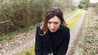 Windy springtime walk