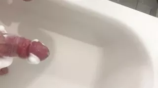 Seifiger BWC sperma in der Dusche