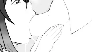 I cum on her big fat tits and her ass too - comic