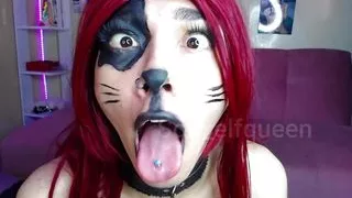 CV Cute puppy pussy drool gasping