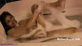 Indian Housewife Taking Shower Filmed By Her Husband