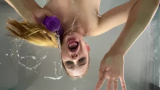 Tits And Slobbery Blowjob Dildo Through A Glass Table An Incredible Sight