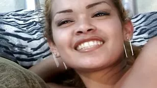 petite latina girl fucks wildly