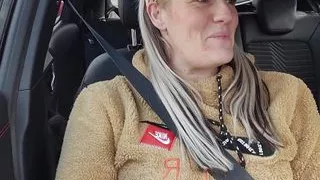 Nasty Hubby finger fucks Me while He drives