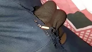 Flashing tiny dick at home and piss flashing through window