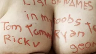 My new boobs video playing with boobs