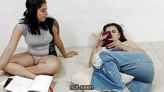 Hot sex between cute lesbians with big ass - Porn in Spanish