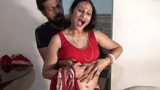 Hindi Desi Bhabi was fucked by Devar in Kitchen, Bathroom and sofa with full Hindi audio
