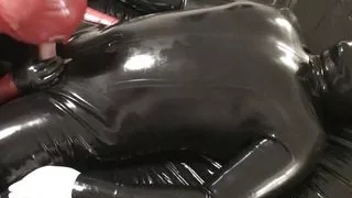 Latex Danielle and her oral session second angle. Full Video