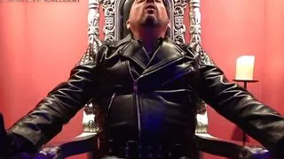 Leather Master instructs you to sniff and jerk off and feasts on your orgasm energy PREVIEW
