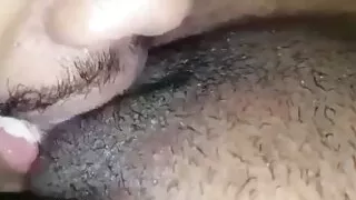 My sexy hubby eating my pussy
