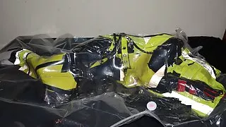 Feb 14 2023 - VacPacked in my hiviz coveralls with my hiviz harness kevlar vest & PVC Aprons
