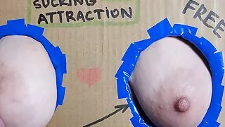 Glory hole nipple sucking and licking