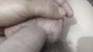 White anaconda in his bedroom