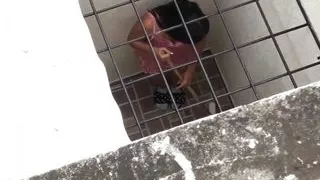 Neighbor Shows Her Tits In The Patio - Gives Me A Good Blowjob