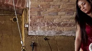 Stretched Balls of Old Guy Whipped Terribly