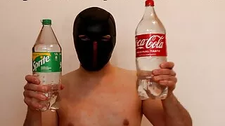 Sprite or Coke? 1.5L and 2L Bottle insertion close up and Bottle Dildoing - Prolapse at the end!