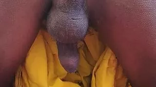 CD enjoying with brinjal