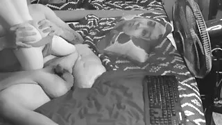 Handicap Latino fickt Trans Sex Toy - Riesiger Cumshot