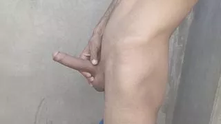 Masturbation in bathroom