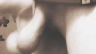 Huge white cock swinging