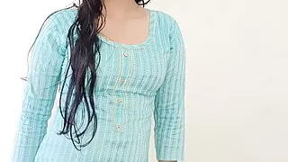 Hot indian desi village step-sister was painfull fucking with step-brother on clear Hindi audio language