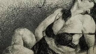 Sexy Desi Bhabhi Fantasizing & Masturbating an Erotic Drawing