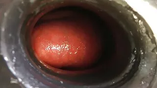 Hotkinkyjo belly bulge, deep dildo fucking & anal tunnel at abandoned factory