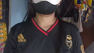 Pinay wife solo playing with my big dildo