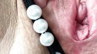 4 fingers in my vagina and a hard orgasm close up. First lick, then fuck and lub my pussy with your cum.